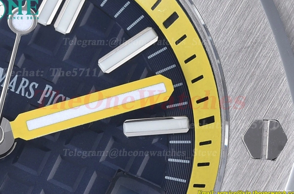 RU Stk Offshore Royal MY8215 15710 SS Diver 42mm GDF Blue Oak 0107